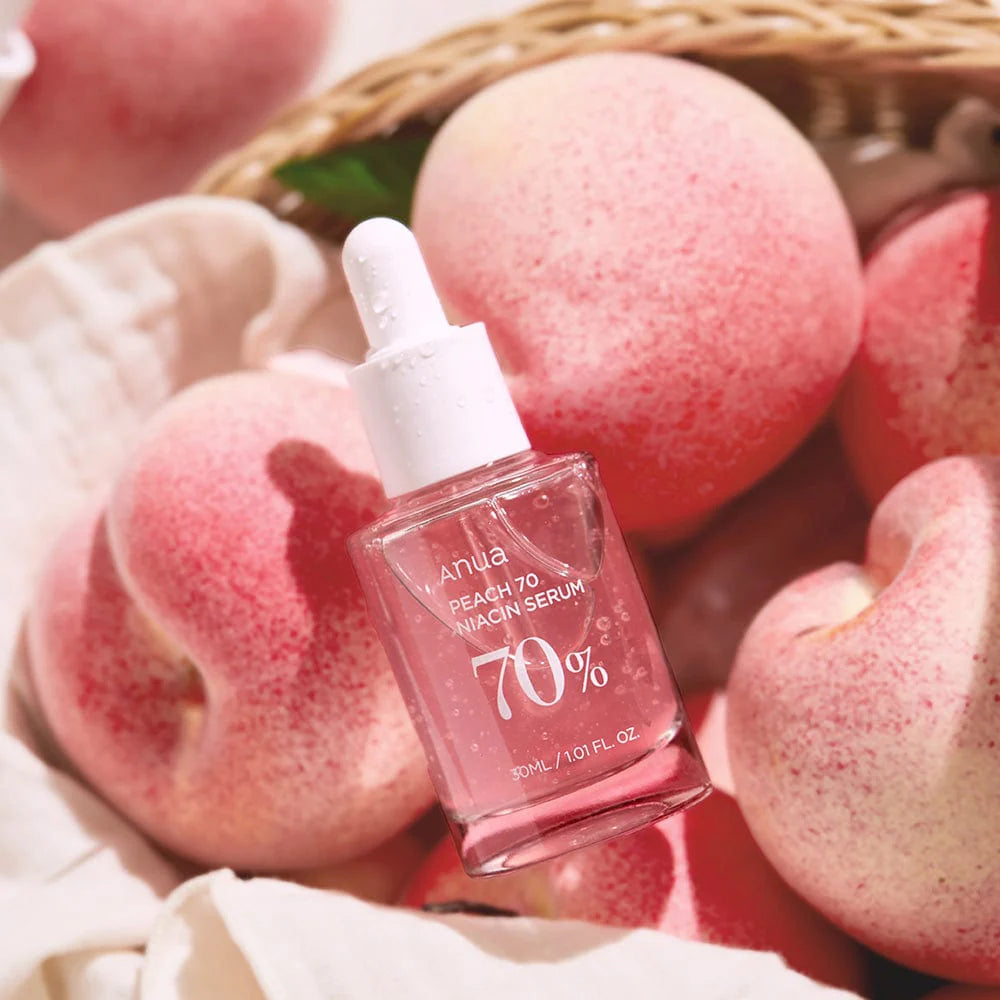 Anua 70% niacinamide sérum pêche -éclat /anti-pores